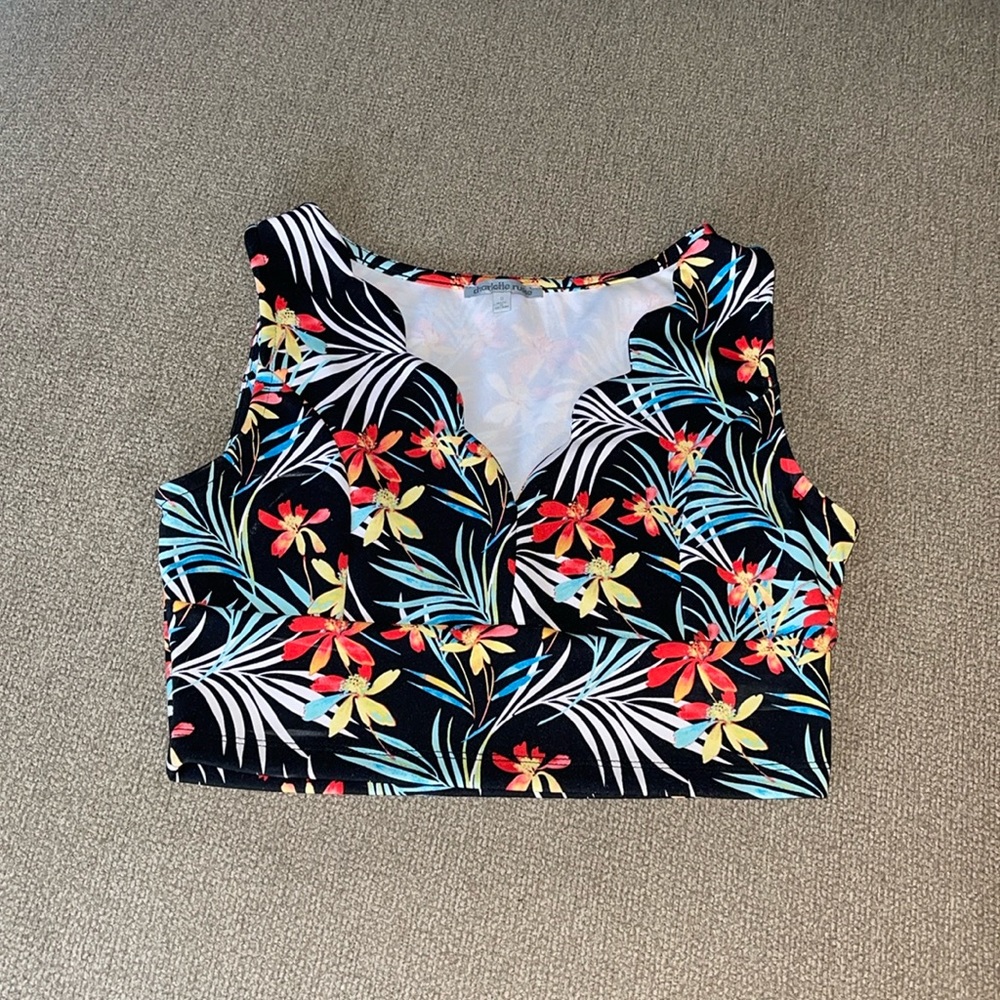Charlotte Russe floral crop top